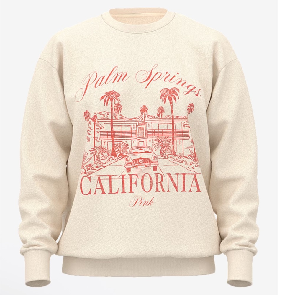 PINK Victoria's Secret california Graphic Sweater